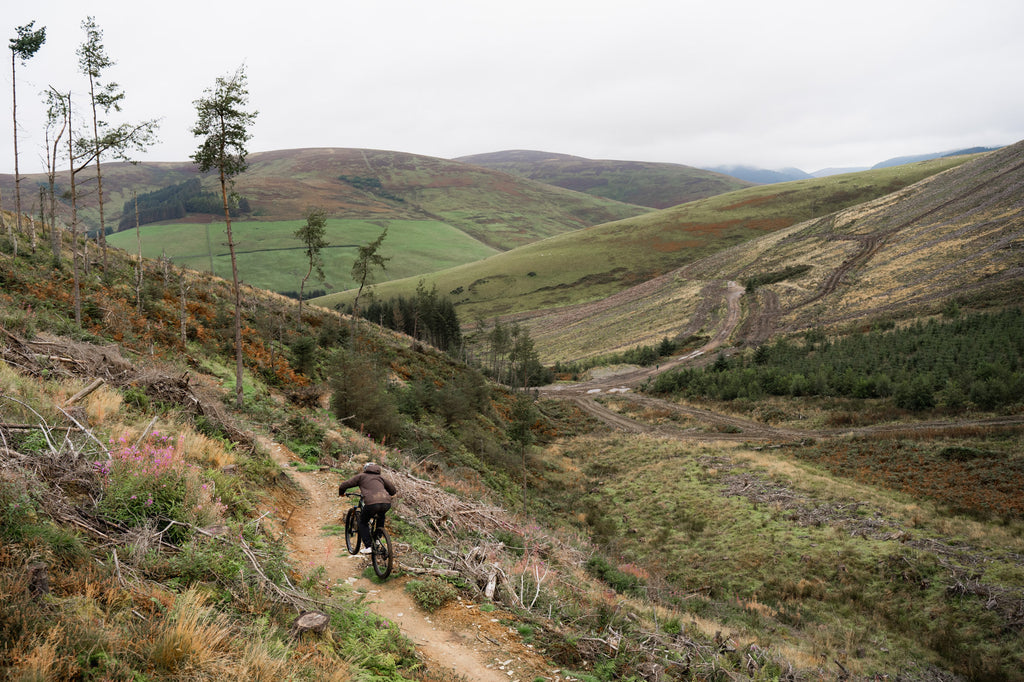 Neil riding the Golfie on the Ibis Ripmo