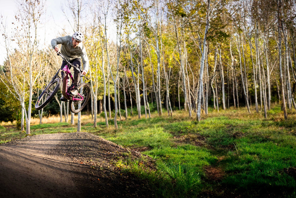 Andy riding the Forefront II at Glentress