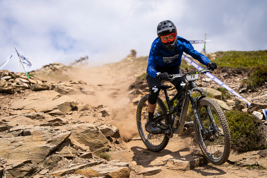 Innes at the Enduro World Cup in Leogang