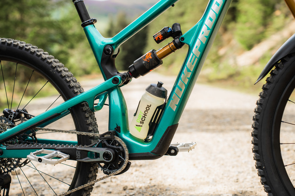 Tom's Nukeproof Mega Factory 290 frame in Petrol Green