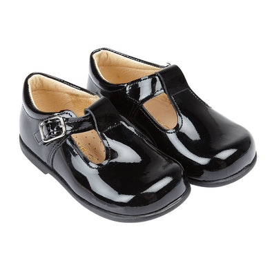 black patent baby shoes