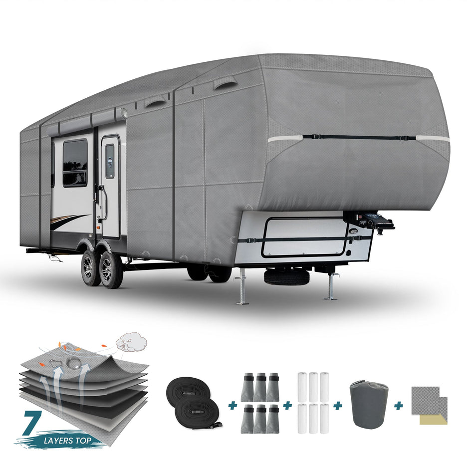 7 Layers 5th Fifth Wheel RV Camper Trailer Covers Gray 92e4c610 2dd5 4bbb Baea 29a8dd784180 ?v=1661334371&width=940