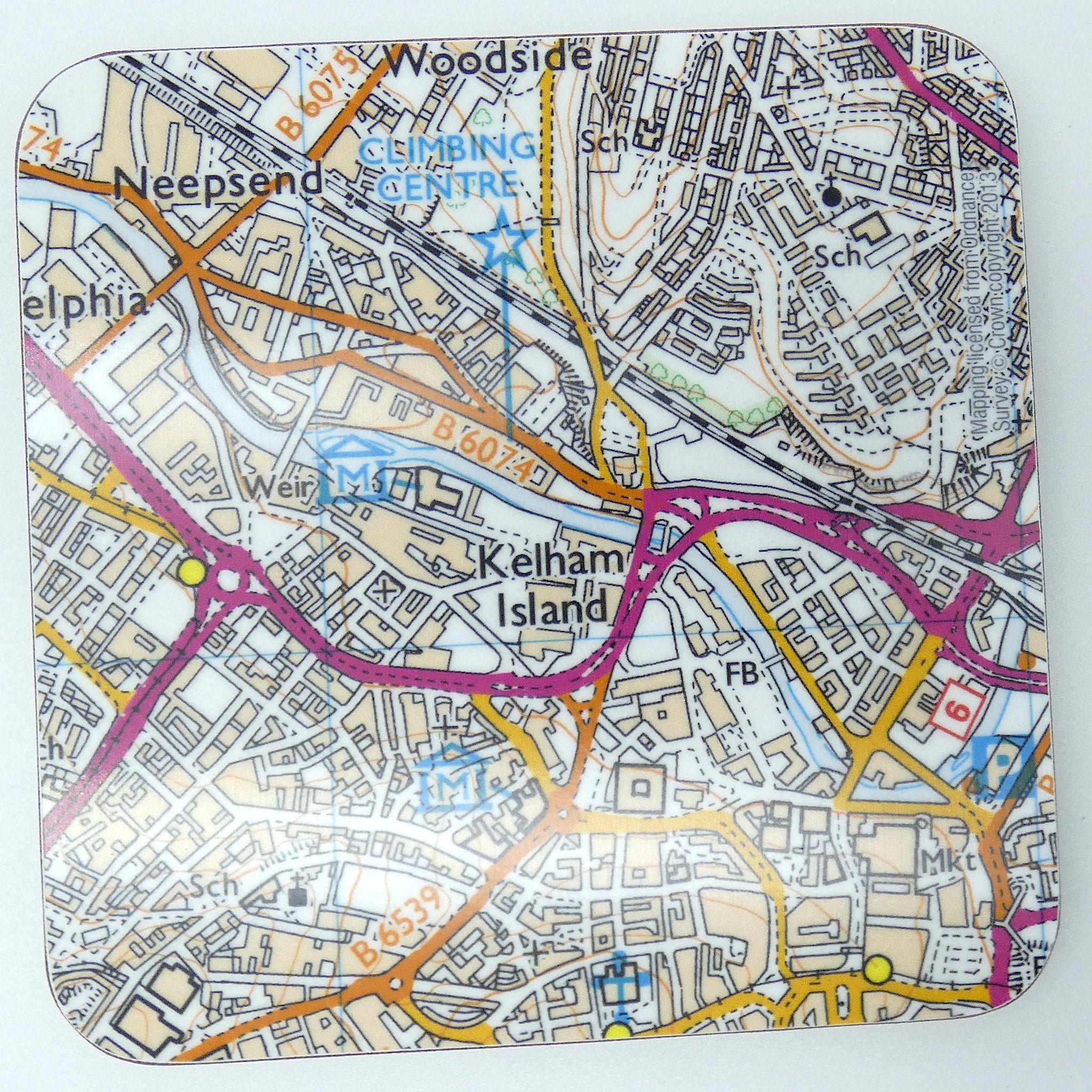 Sheffield City Centre Map Sheffield City Centre Map Set Of 4 Coasters – Ora Gallery