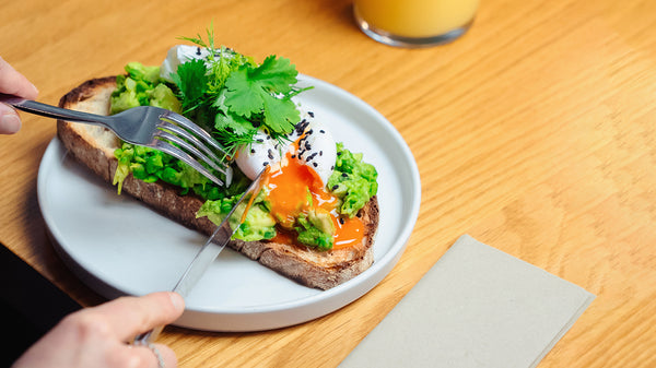 Avocado Pea Smash with Cacklebean poached eggs