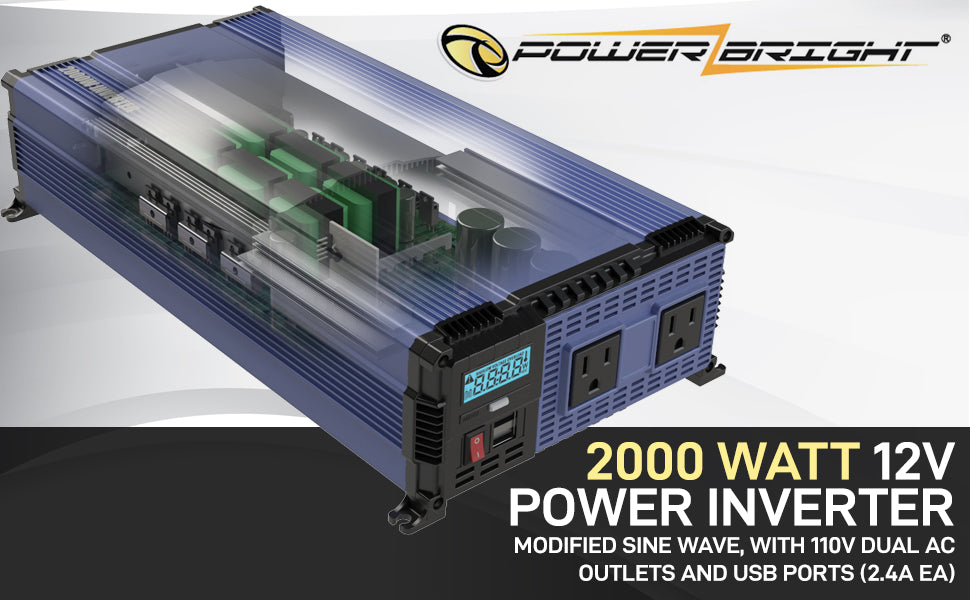 2000 watt convert power powerbright