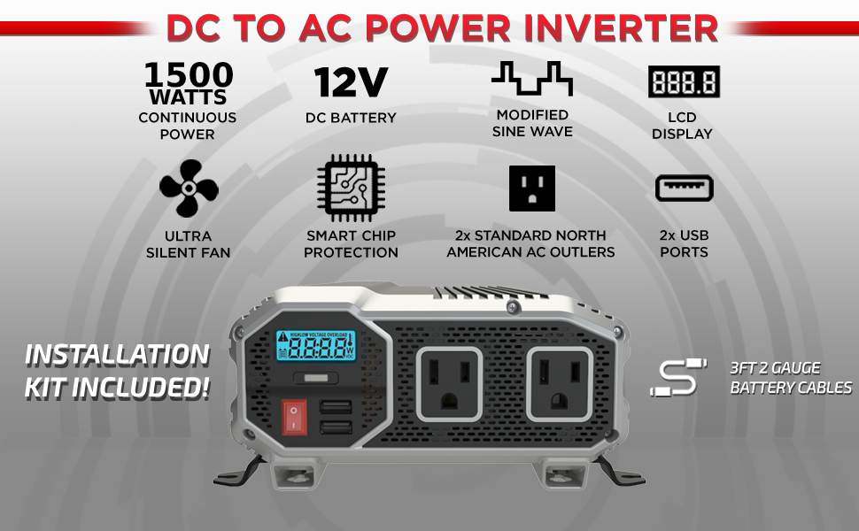 inverter installation kit energizer