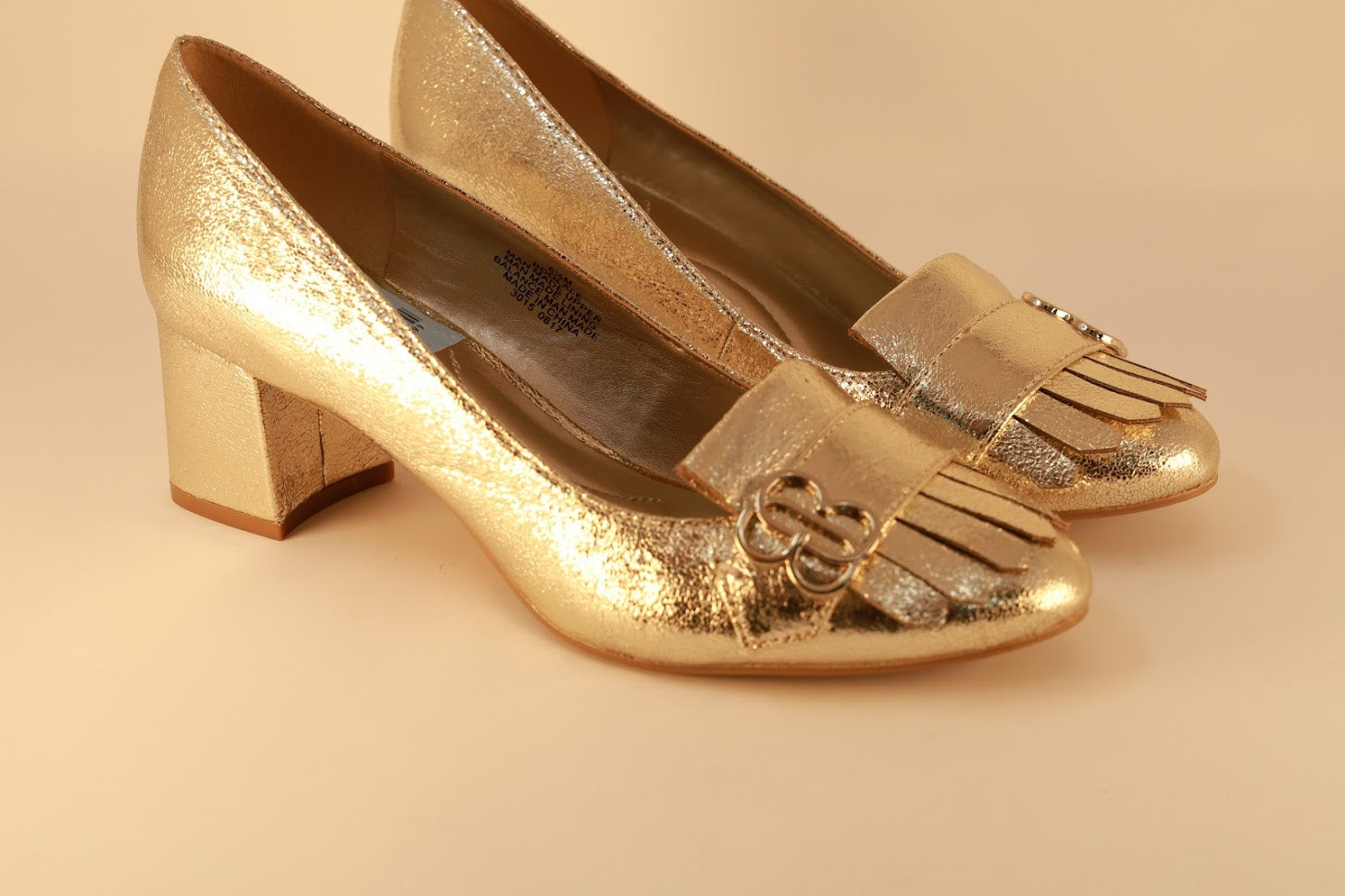 gold block heel pump