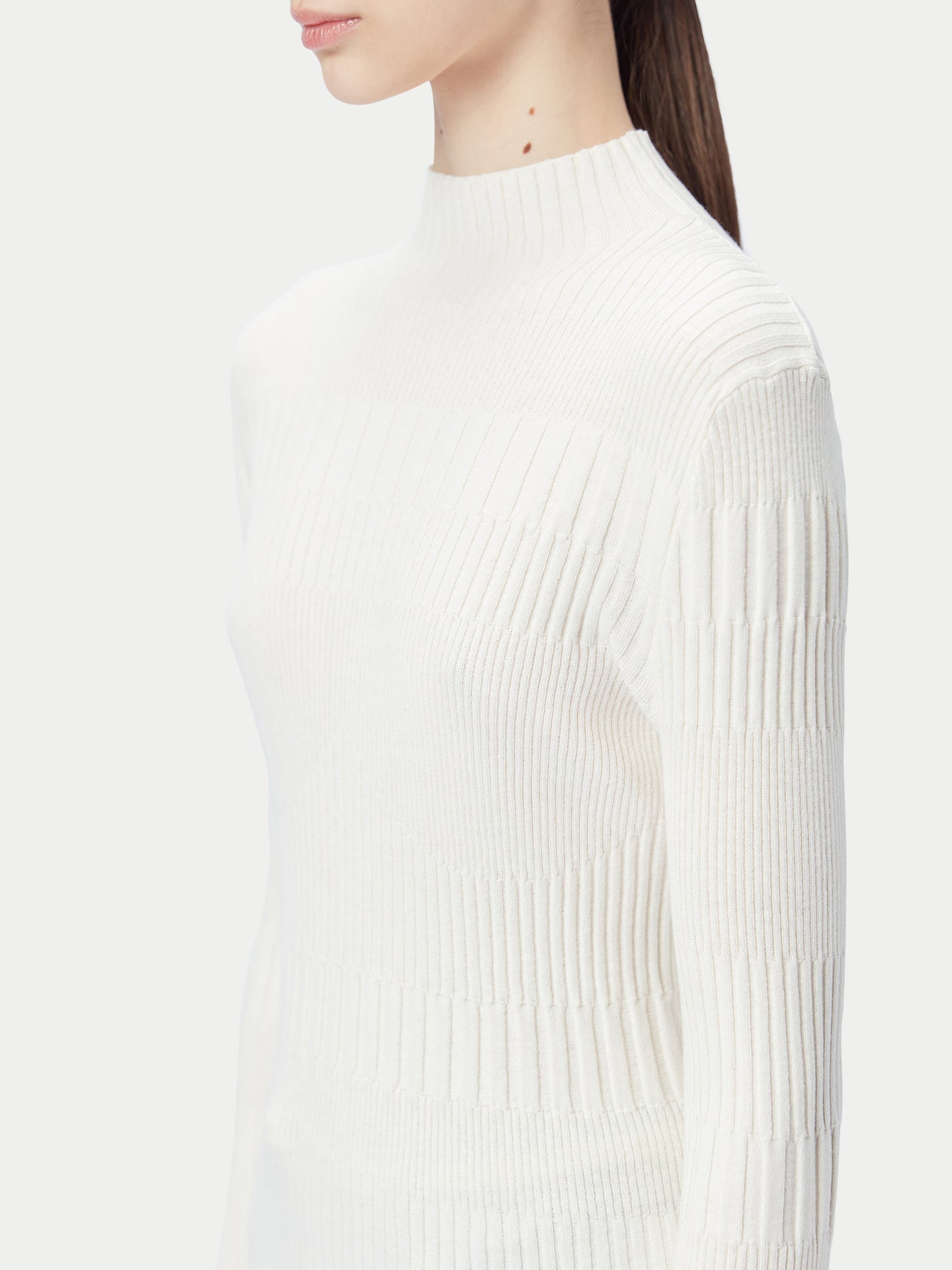 Top côtelé texturé élégant en cachemire | GOBI Cashmere