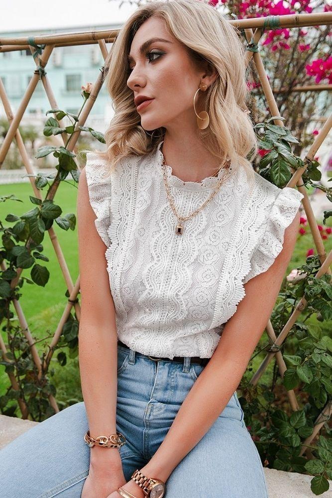 lace boho top