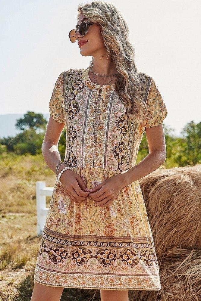 short hippie dress