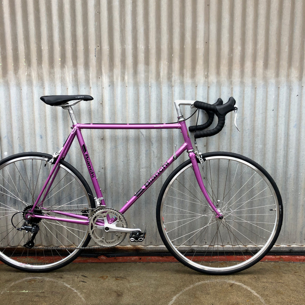 purple road bike