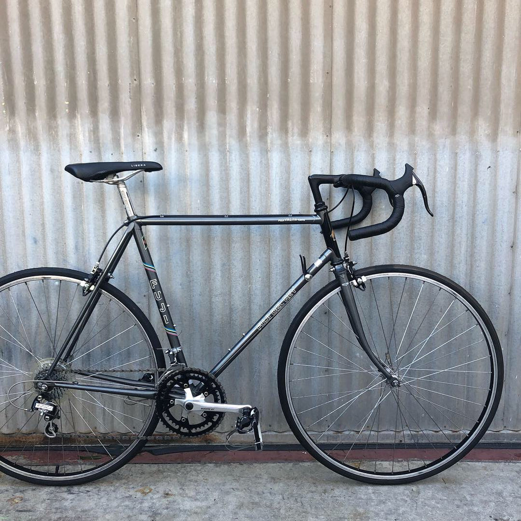 black vintage road bike