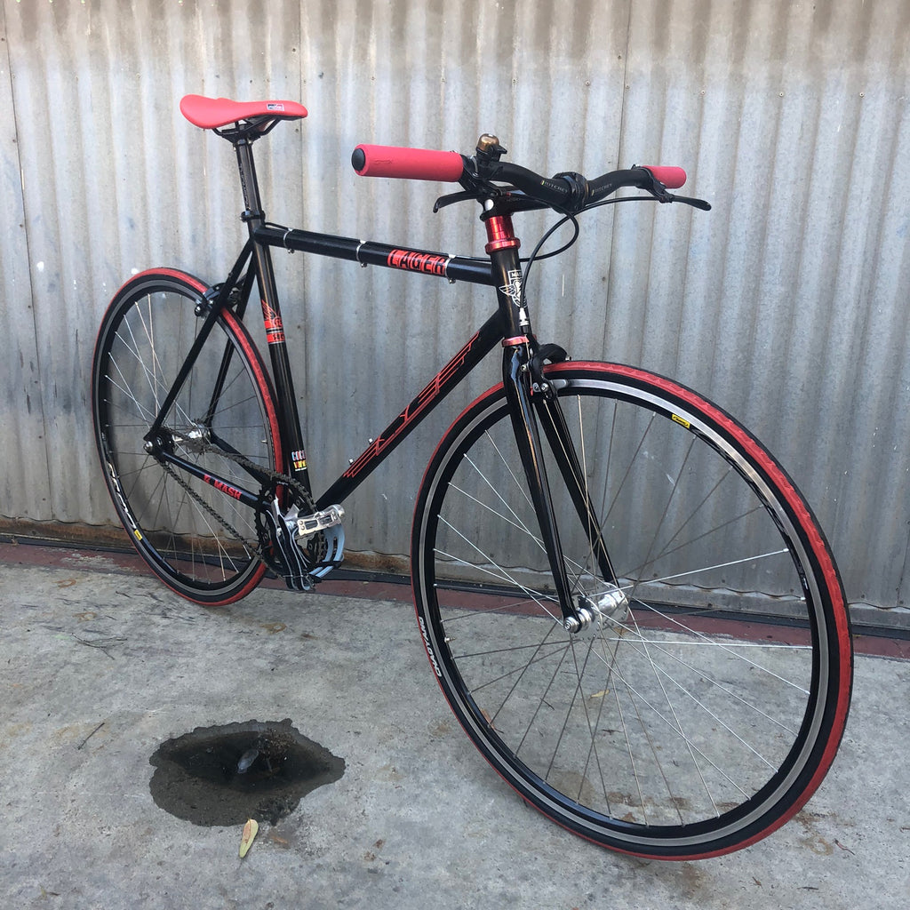 red and black fixie