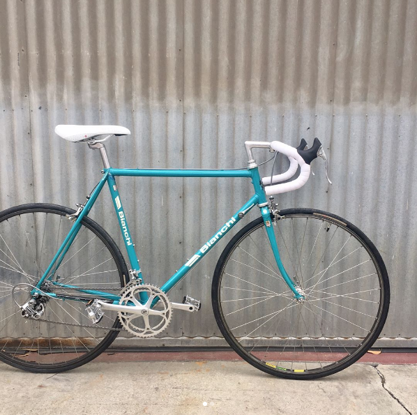 classic bianchi road bike