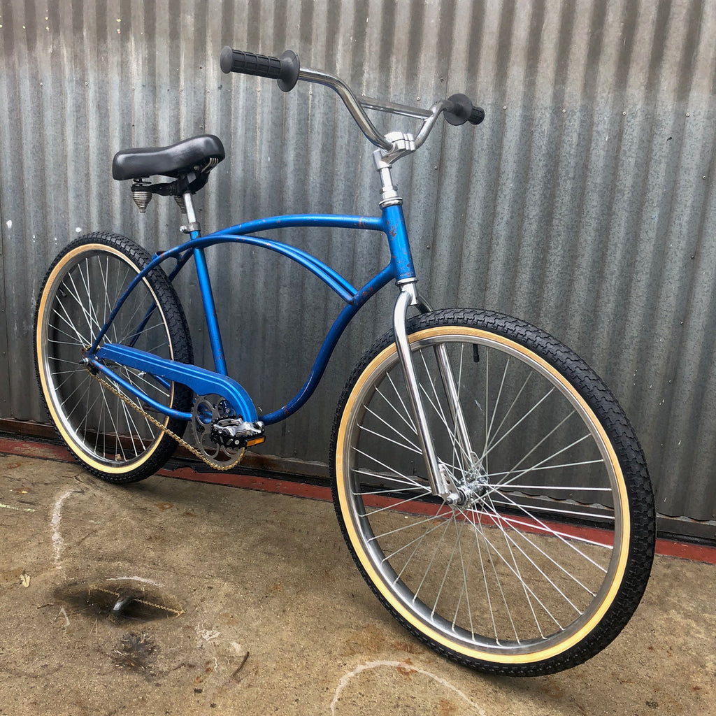 vintage blue schwinn bike