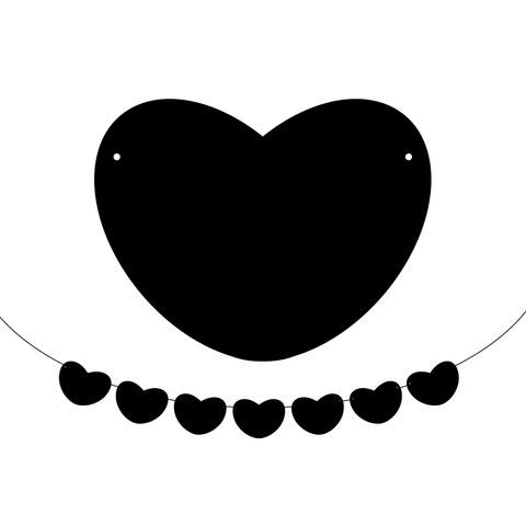 Download Candy Heart Garland File For Cutting Machines Svg Dxf Pdf Especially Paper