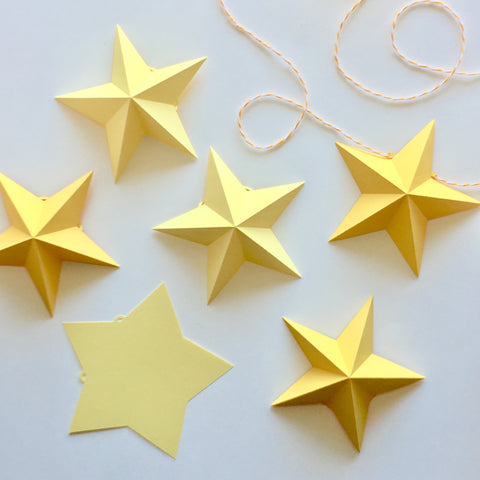 Download 3D Star Garland Template / Cutting Files (SVG & DXF ...