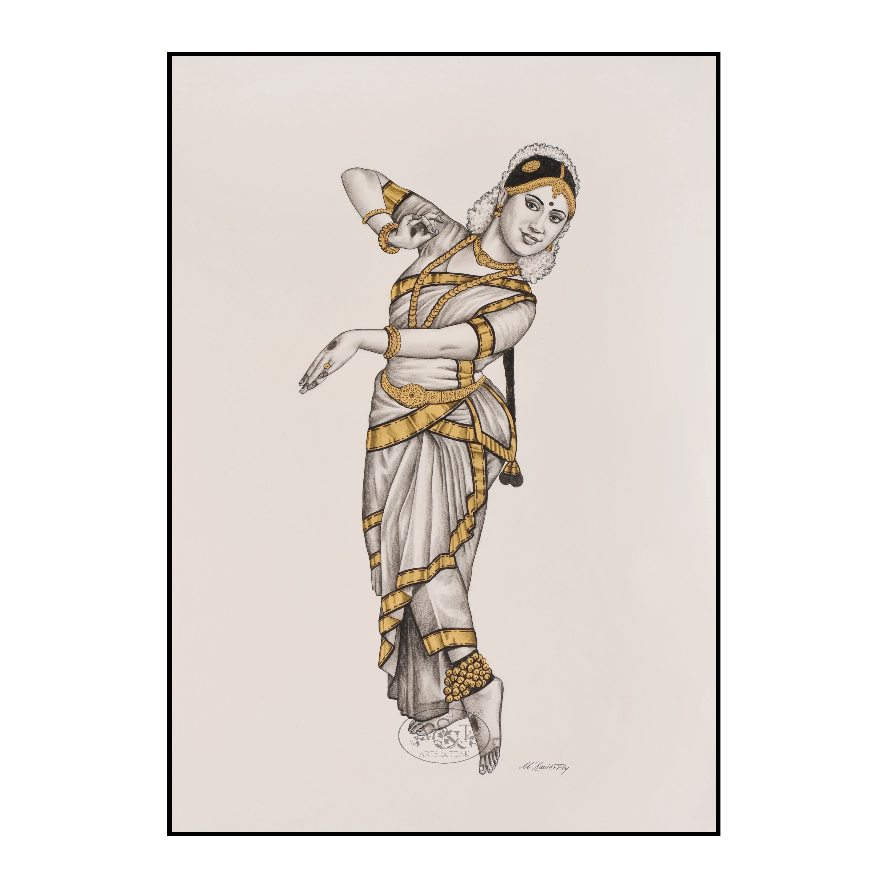 drawing of a bharatanatyam dancer | Colour Pencil Art #drawing - YouTube