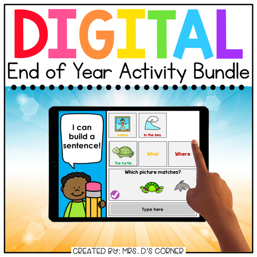 End of Year Memory Book Digital Activity