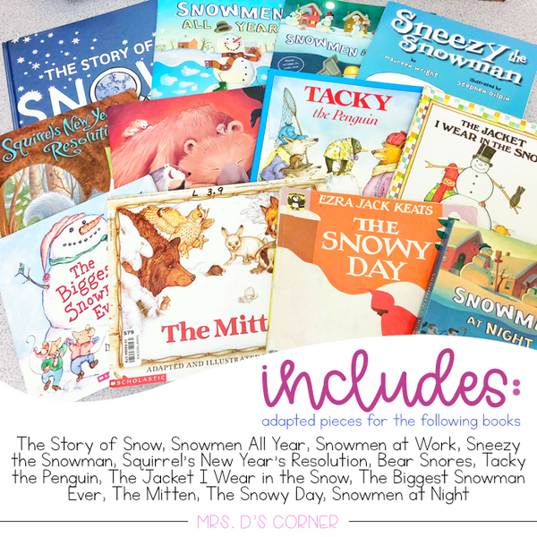 March Adapted Piece Book Set [12 book sets included!] by Mrs Ds Corner