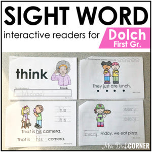 list of words in bob books sight words kindergarden