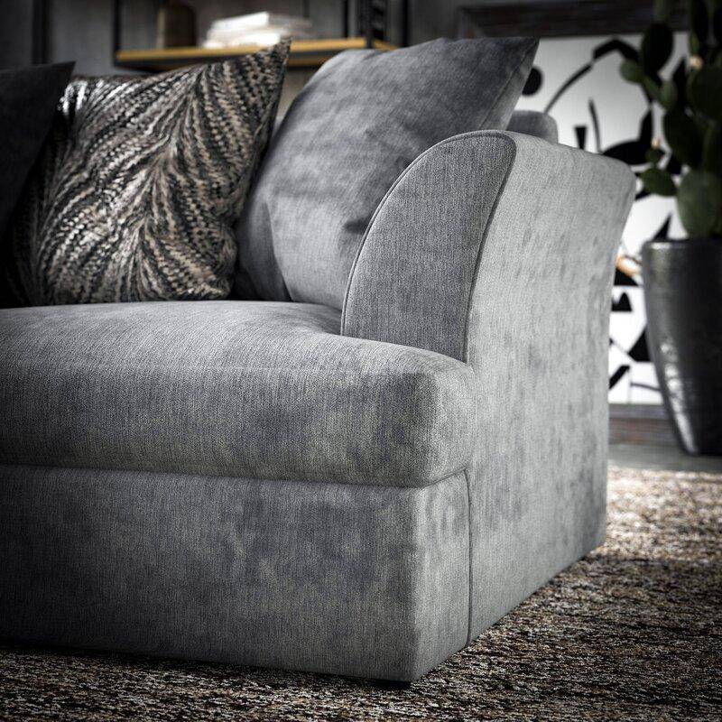 Maddock Grey Corner Sofa - 