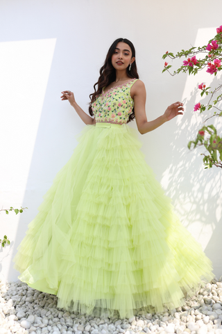 Neon Green Gown