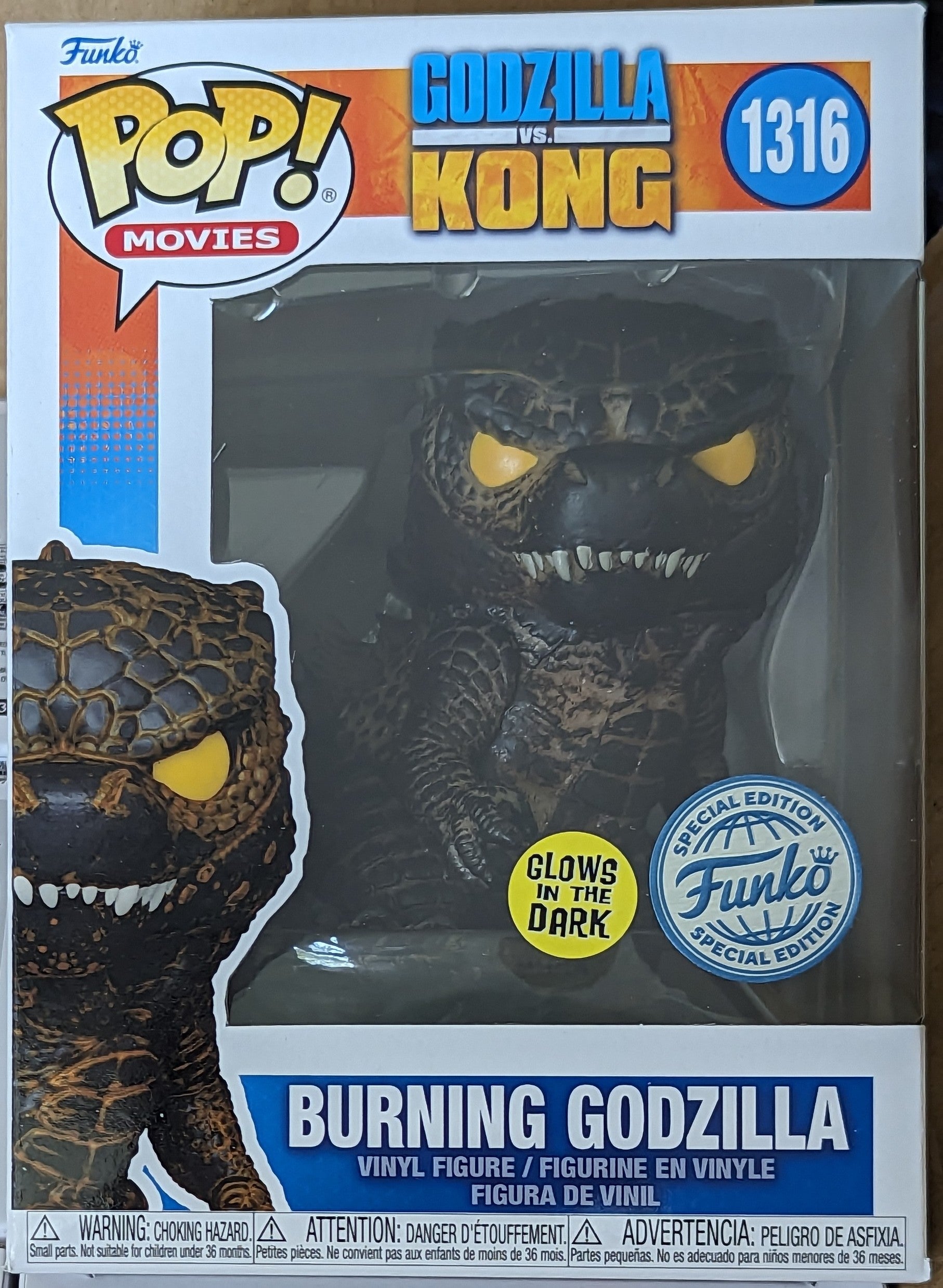 Funko POP! Filmes #1316 Godzilla vs Kong Filme Godzilla que brilha no  escuro : : Brinquedos e Jogos