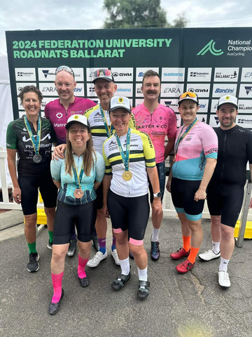 Transplant cycling competitors at the Australian Road National Championships