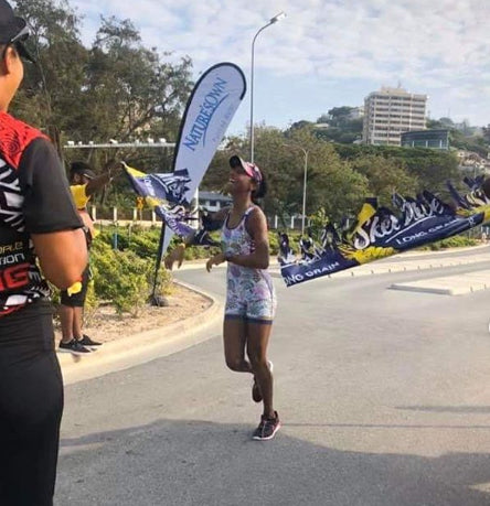 FOHER Co triathlon and cycling apparel Ambassador Zeetah Nuttall after winning the Papua New Guinea National Sprint Championship