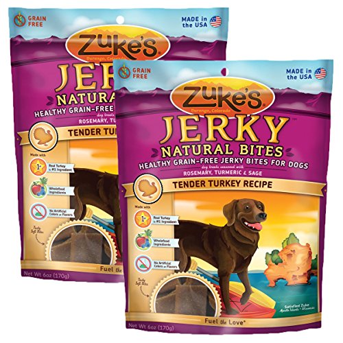Zuke's Jerky Naturals Dog Treats, Tender Turkey (2-Pack)
