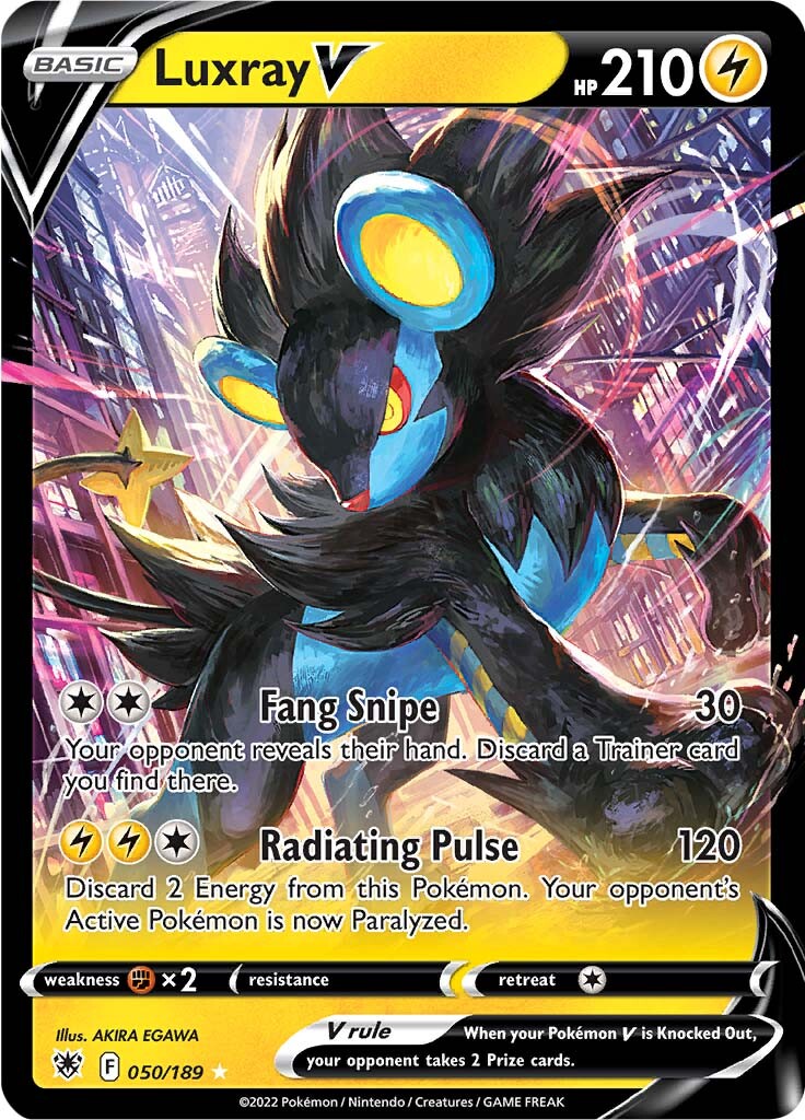 Luxray V 050 1 Astral Radiance Ultra Rare Viridian Forest