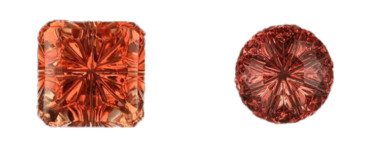 Sunstone Gemstones round and square