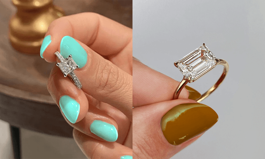 Emerald Cut vs. Radiant Cut Diamonds