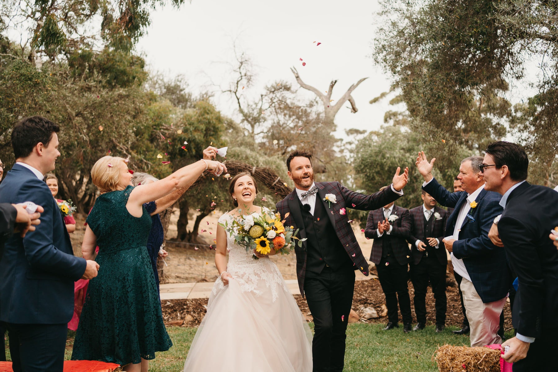 Winery wedding groom 