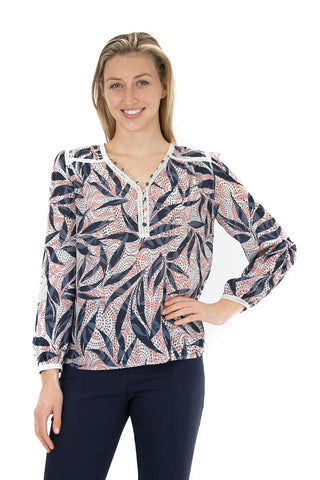 ZAC & RACHEL V NECK POPOVER BLOUSE