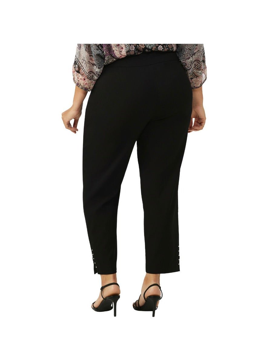 Dressbarn Roz & Ali Women's Plus Size Tummy Control Leggings - Black, 3X 