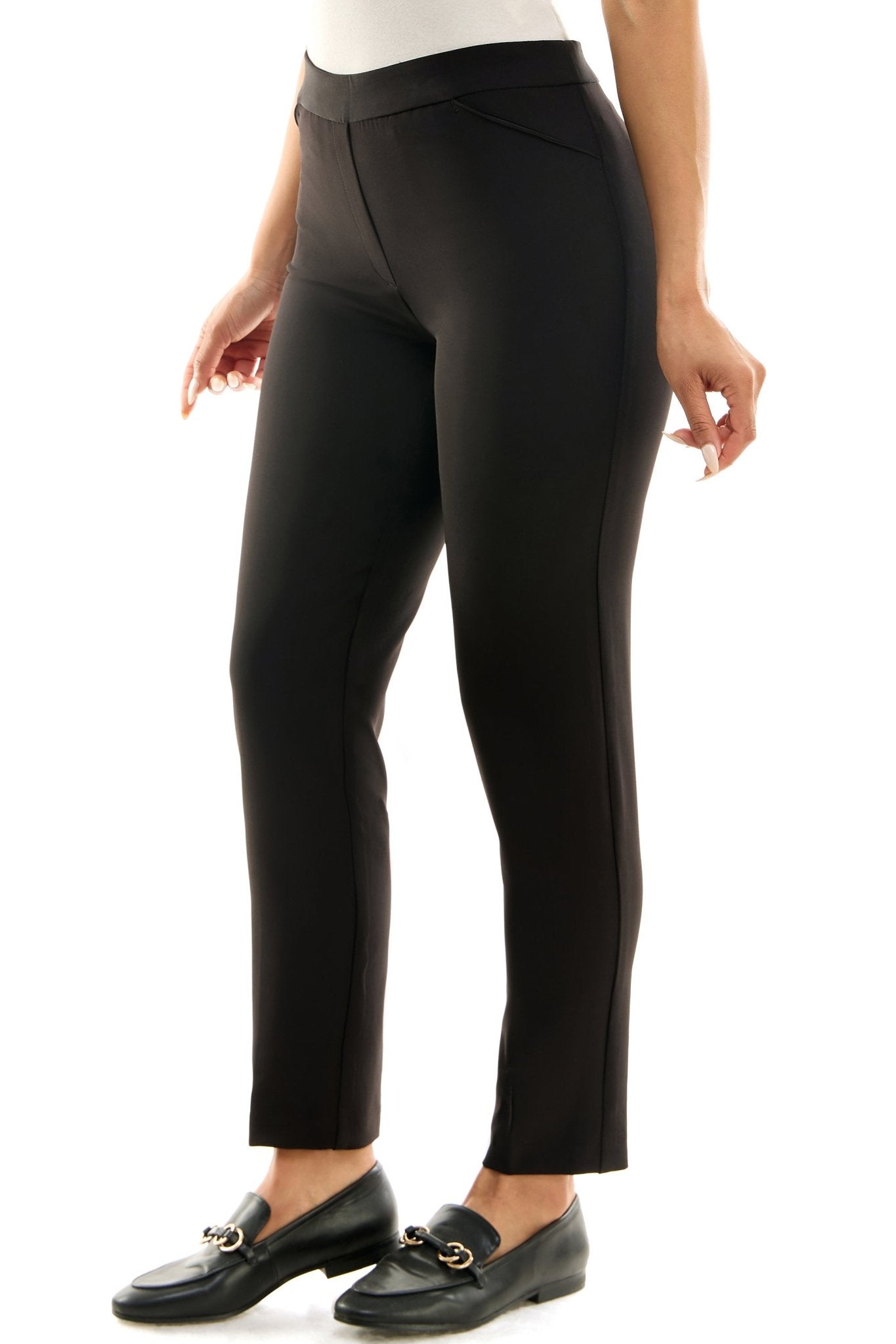 Pull-On Ankle Pants with Band - Plus - Dressbarn product image