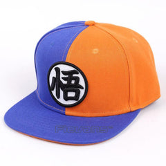 Dragon Ball Z Symbol Blue Orange Snapback Cap