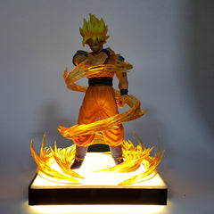 DBZ Son Goku Dope Super Saiyan 2 Pose Yellow Aura DIY 3D Light Lamp
