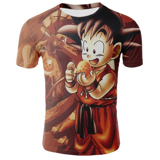 SSJ2 Son Goku Super Saiyan 2 Flame Fire 3D T-Shirt