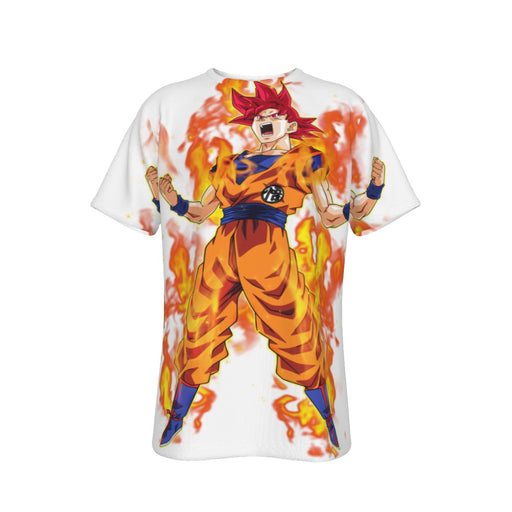 goku ssj god full power by theansemporofan003 d6mw' Men's Longsleeve Shirt