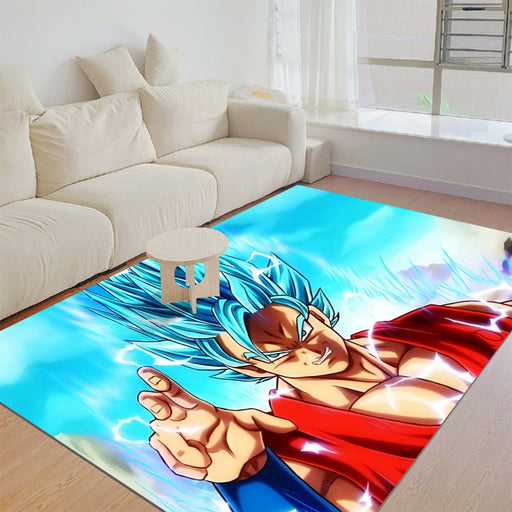 Goku – Super Saiyajin Blue – 100 x 86 cm – Rug Color