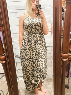 Cheetah Print Maxi Dress