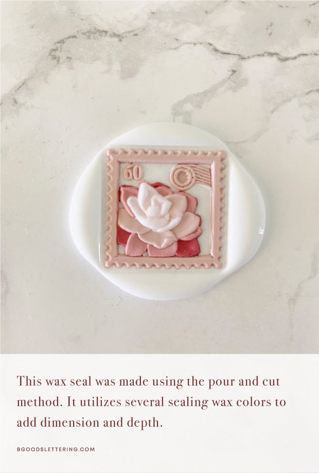 Postage Lotus Blossom Wax Seal Stamp