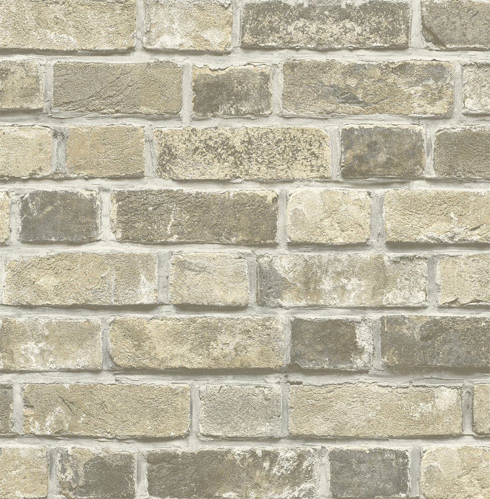 Weathered Brick Wall Stencil - U0007