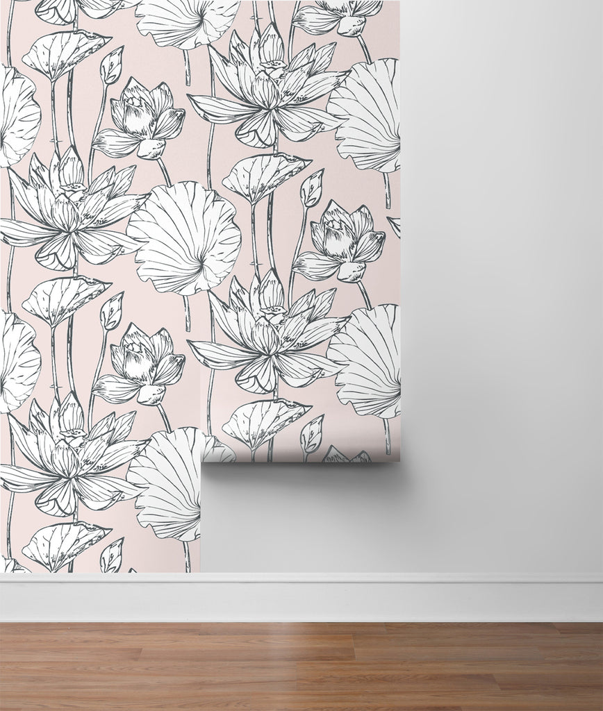 NextWall Lotus Floral Peel and Stick Removable Wallpaper – Say Decor LLC