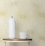 NW43103 Silverdale Starburst retro peel and stick removable wallpaper decor from Say Decor