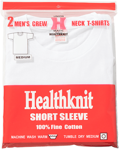Healthknit 2Pクルーネック半袖Tシャツ