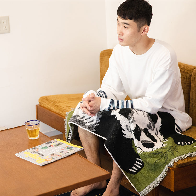 CAL O LINE | キャル オー ライン Begin別注 TIBETAN PANDA BLANKET TOWEL